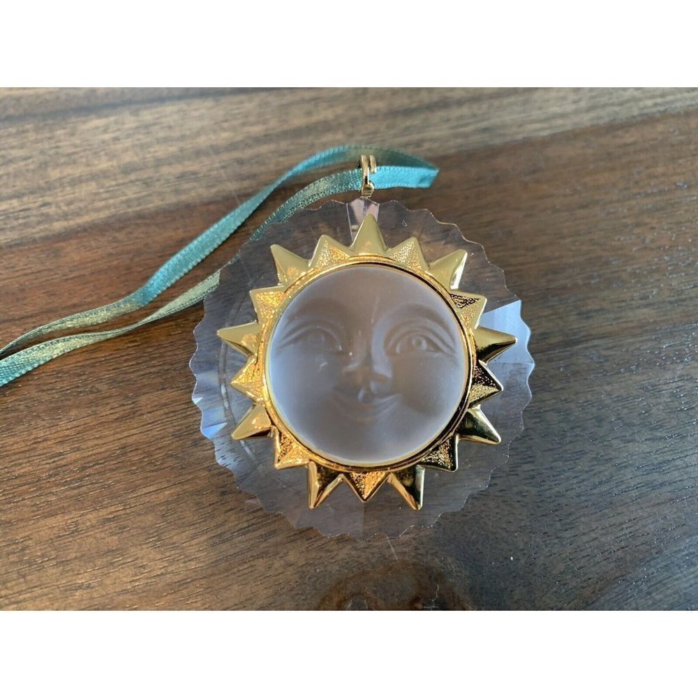 Swarovski Christmas Memories Ornament Crystal Sun Face Sun God EUC in Box